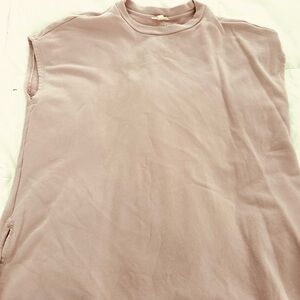 Eileen Fisher  Sleeveless Top in soft pink mauve color size xl